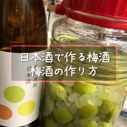 日本酒で作る梅酒の作り方