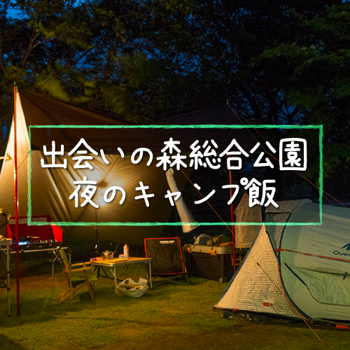 出会いの森総合公園 夜のキャンプ飯